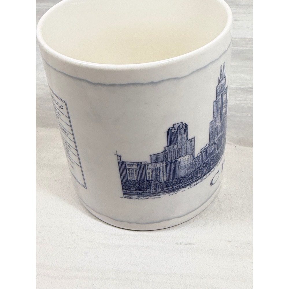 Starbucks Chicago The Windy City Skyline Mug 2007 Architecture Series 18oz Blue - Picture 4 of 7